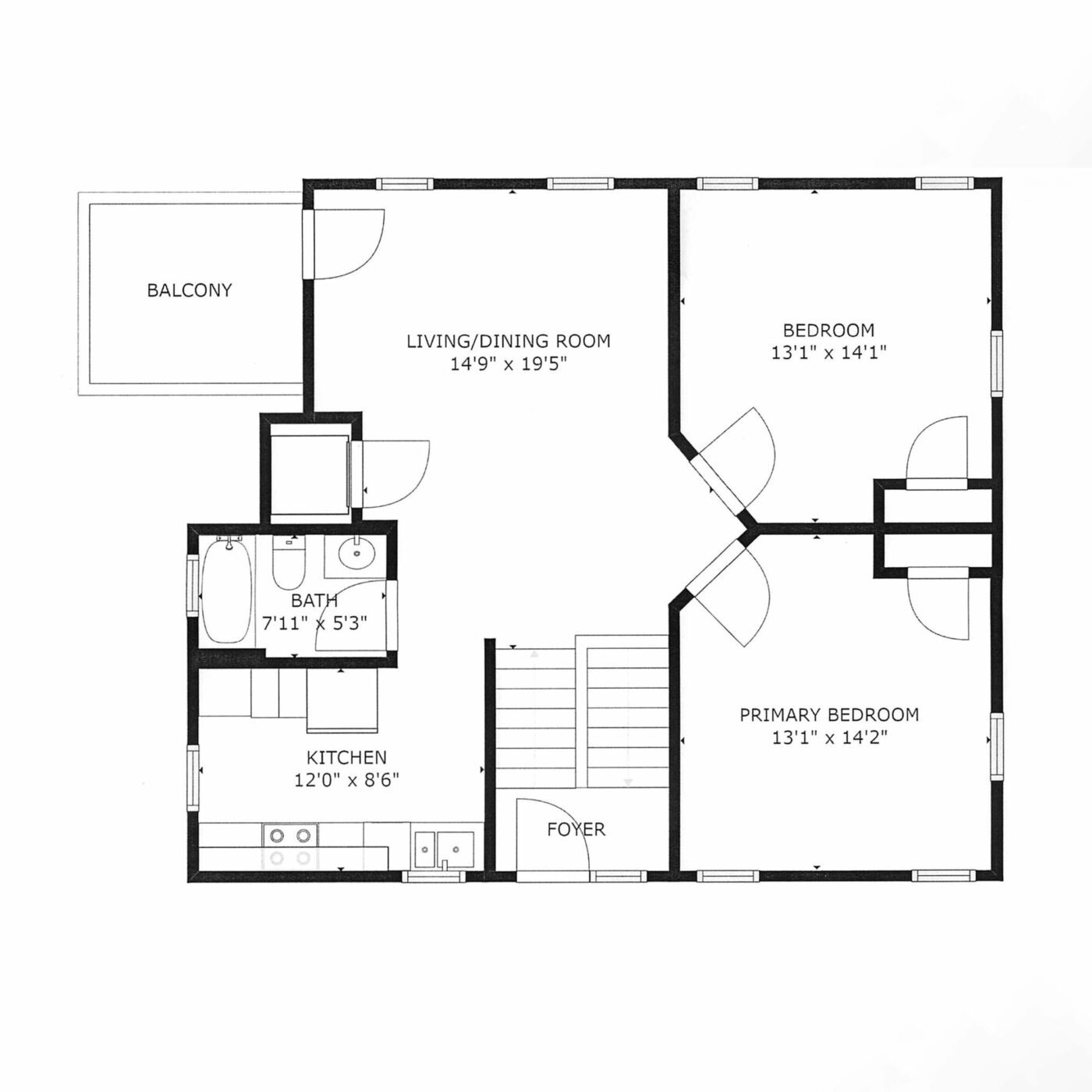 194 Alabama St. Apt B floor plan